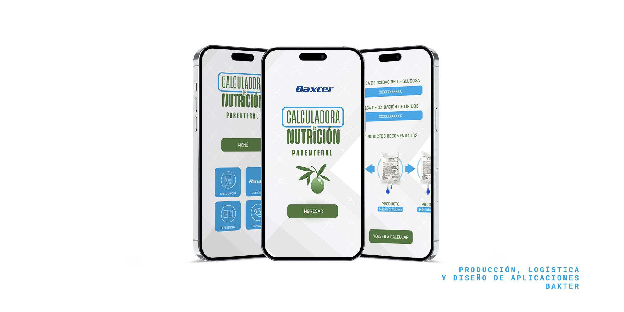 Baxter App Calculadora de Nutrición